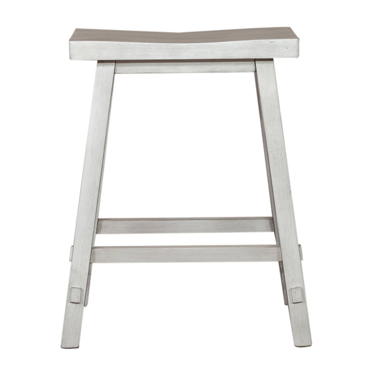Creations 24 Inch Sawhorse Counter Stool- White (RTA)