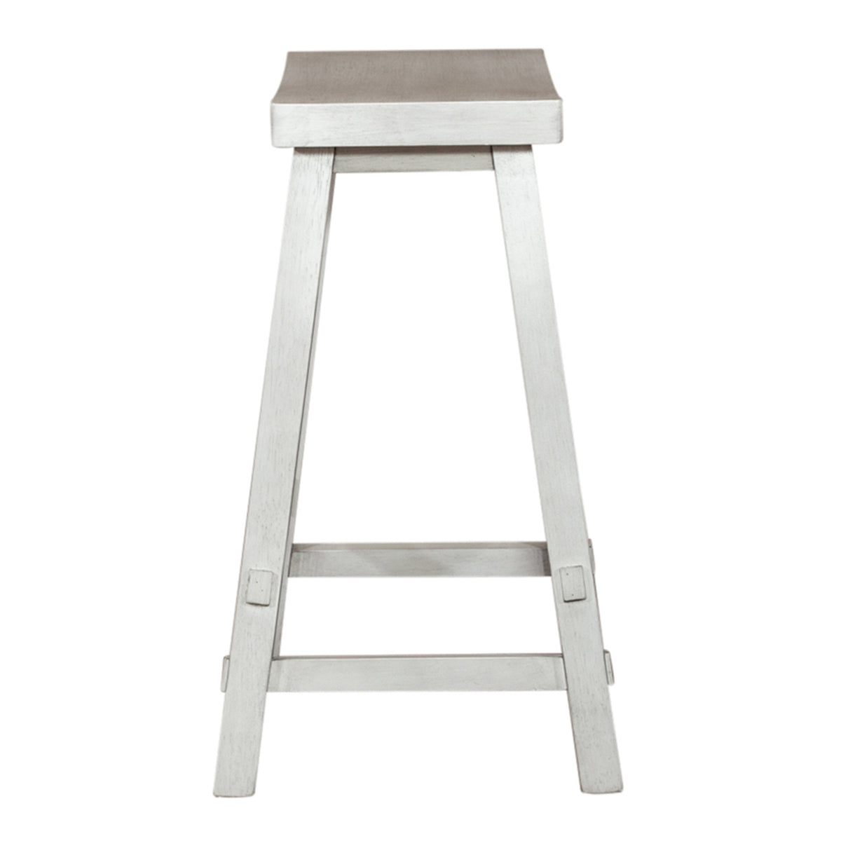 Creations 24 Inch Sawhorse Counter Stool- White (RTA)