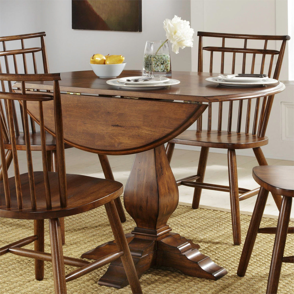 Creations Drop Leaf Pedestal Table Base