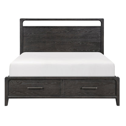 Elowen Queen Platform Bed with Footboard Storage