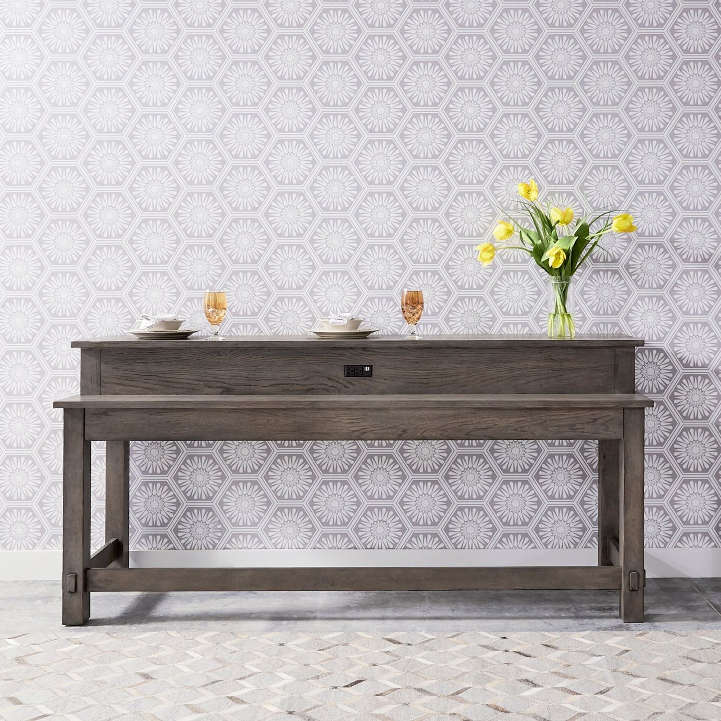 Modern Farmhouse Console Bar Table