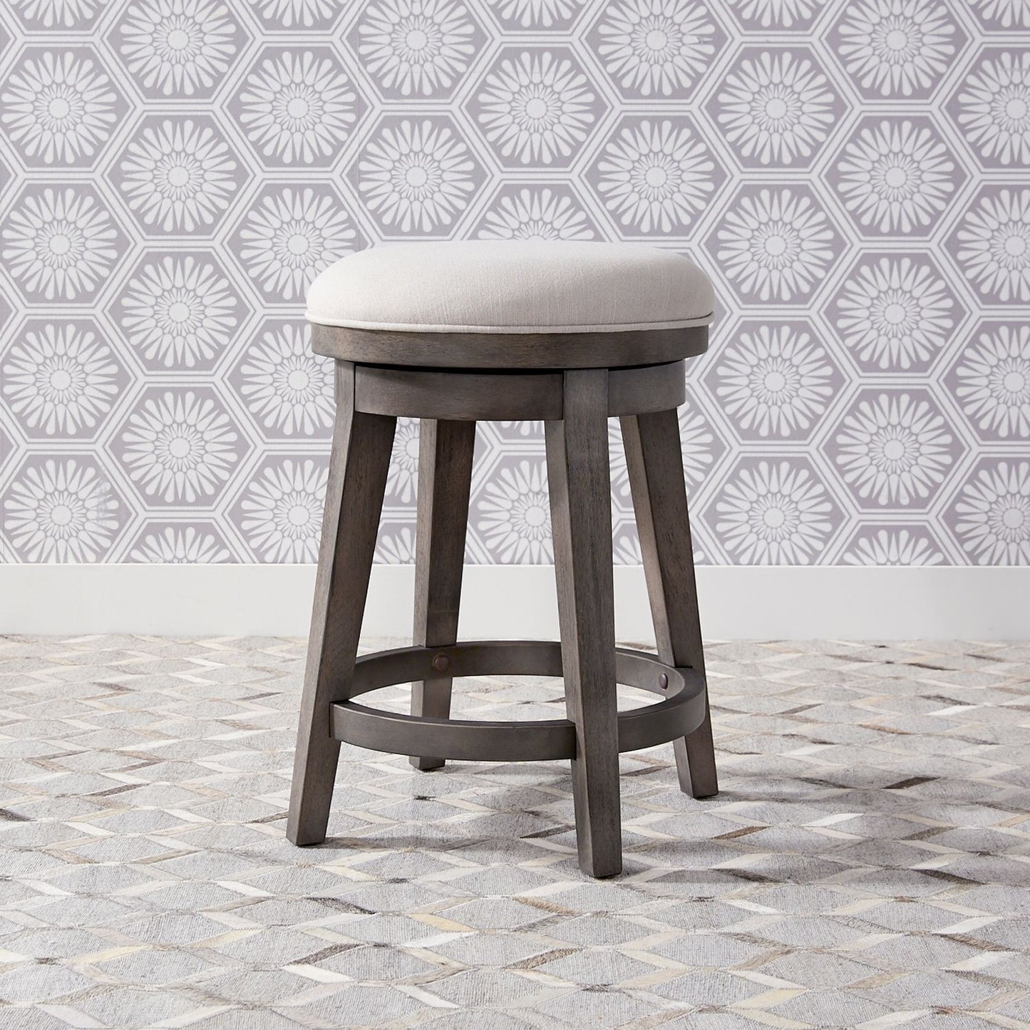 Modern Farmhouse Console Swivel Stool