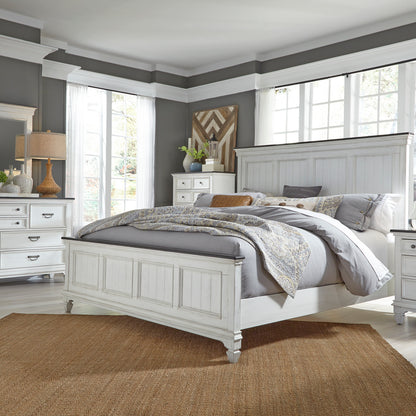 Allyson Park Queen Panel Bed, Dresser & Mirror, Chest Bedroom Set