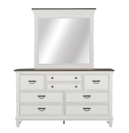 Allyson Park Queen Panel Bed, Dresser & Mirror, Night Stand Bedroom Set