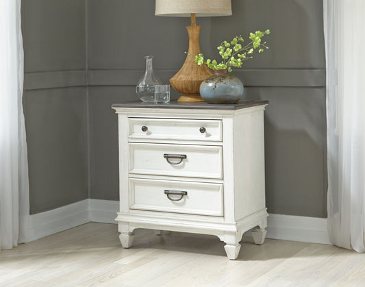 Allyson Park Night Stand w/ Charging Station