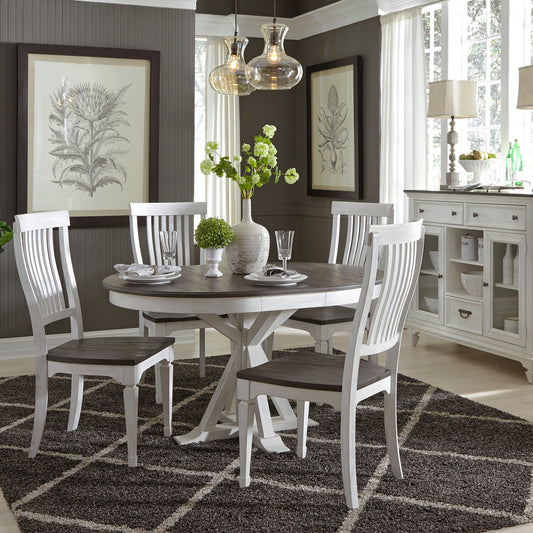 Allyson Park 5 Piece Pedestal Table Set