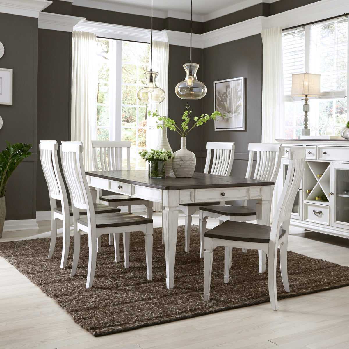 Allyson Park 7 Piece Rectangular Table Set
