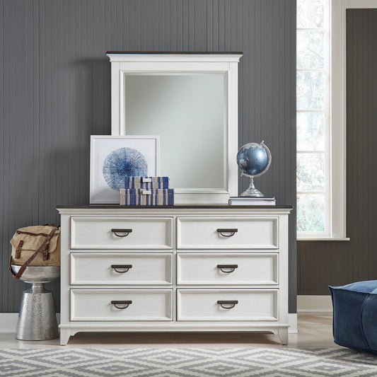 Allyson Park Youth Dresser & Mirror Bedroom Set