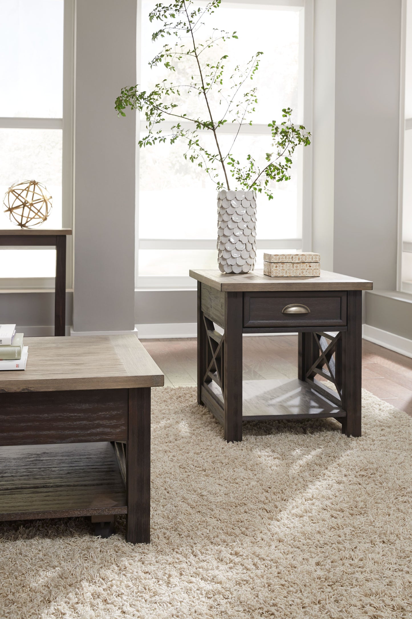 Heatherbrook Drawer End Table