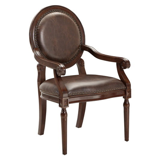 Aldermont Desk Chair - Dark brown