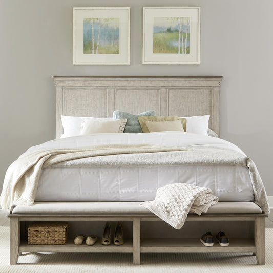 Ivy Hollow Queen Storage Bed, 2 Bedside Chests