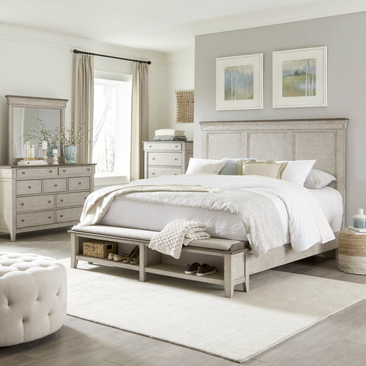 Ivy Hollow Queen Storage Bed, Dresser & Mirror, Chest Bedroom Set
