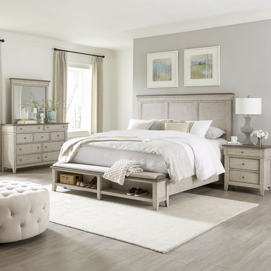 Ivy Hollow Queen Storage Bed, Dresser & Mirror, Night Stand Bedroom Set