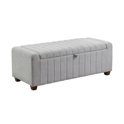 Derby Storage Bench - Gray