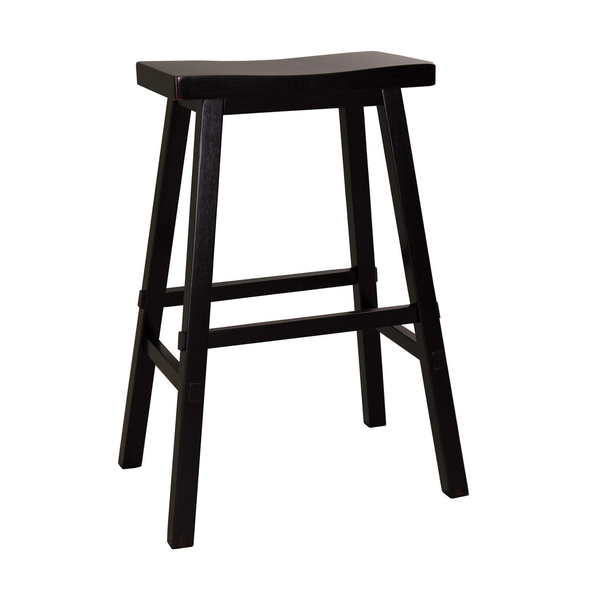 Creations 30 Inch Sawhorse Barstool - Black (RTA)