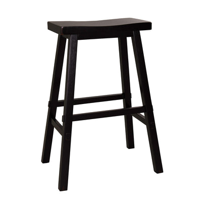 Creations 30 Inch Sawhorse Barstool - Black (RTA)