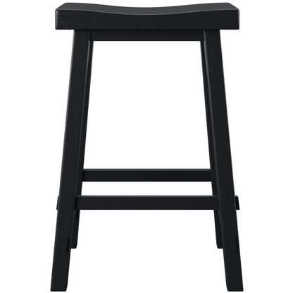 Creations 30 Inch Sawhorse Barstool - Black (RTA)