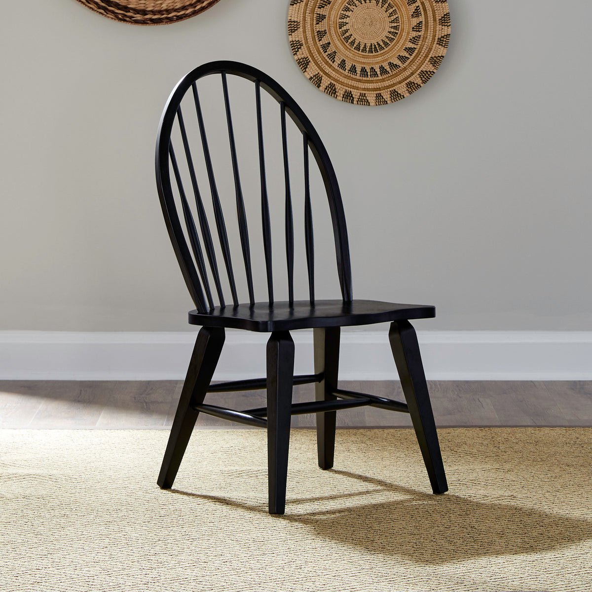 Hearthstone Ridge Windsor Back Side Chair - Black (RTA)