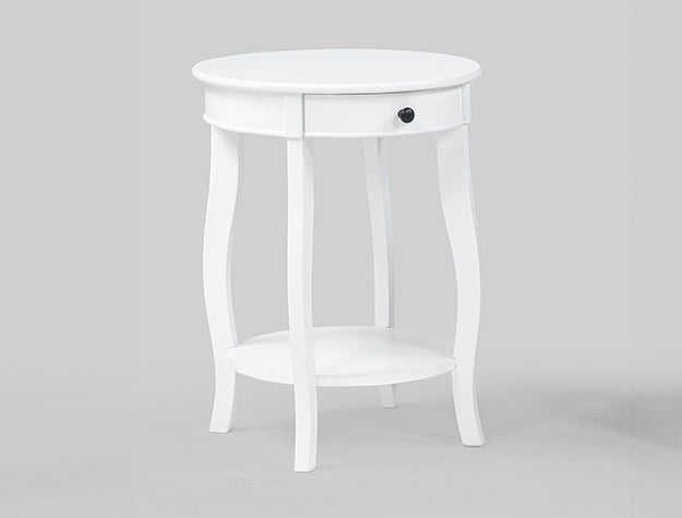 Jacie Chairside Table White (4903WH)