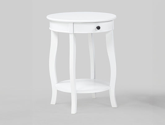 Jacie Chairside Table White (4903WH)