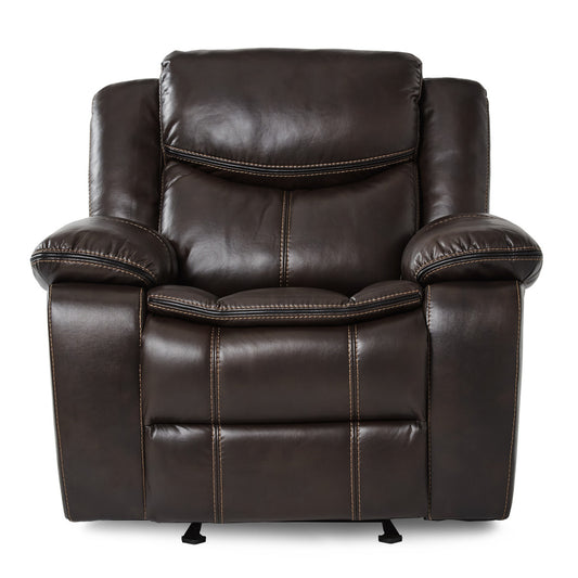 Bastrop Glider Reclining Chair - Brown