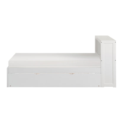 Galen Twin Bookcase Platform Bed with Twin Trundle