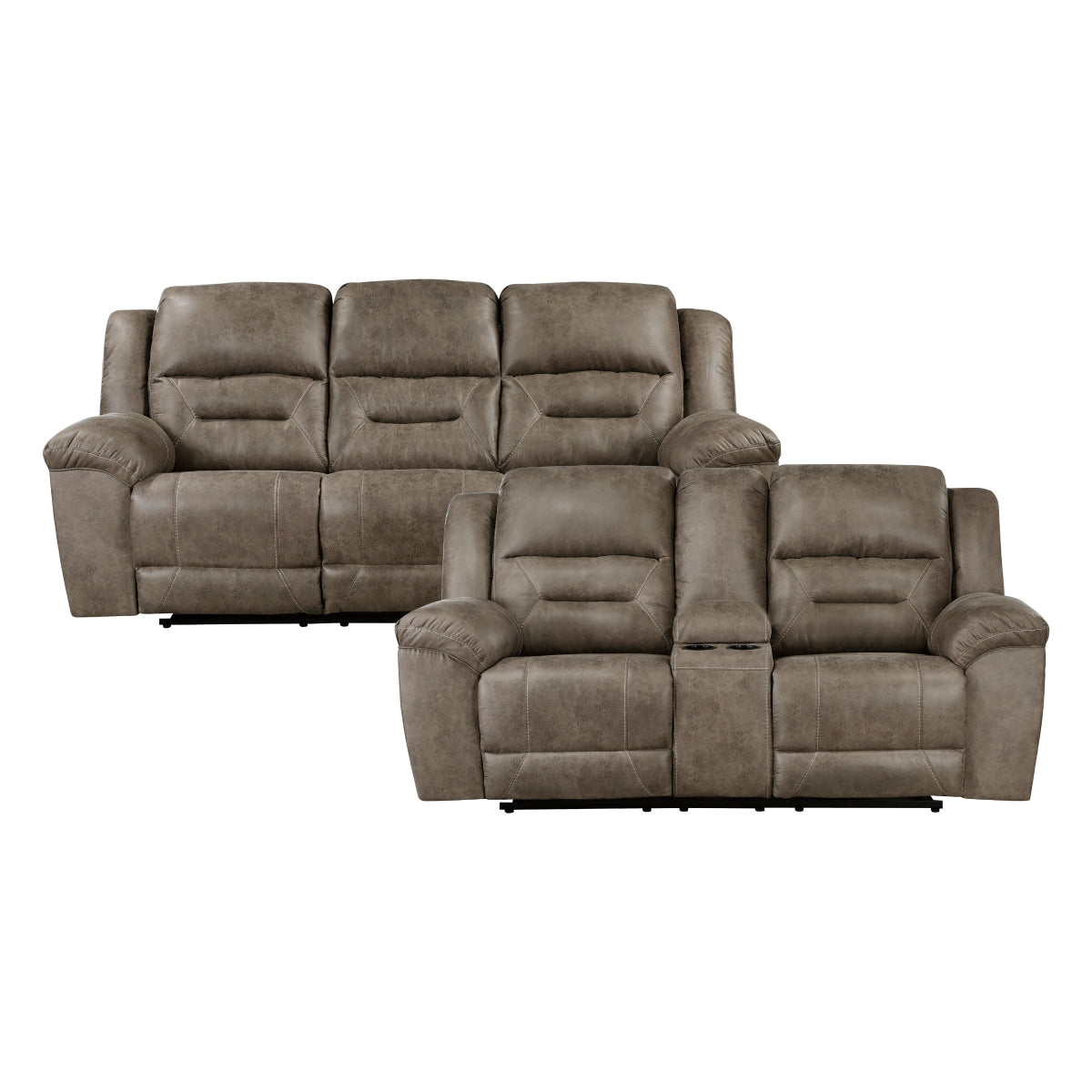 Hazen 2-Piece Living Room Set (Sofa and Love Seat)