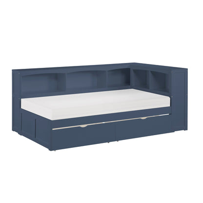 Nora Twin Bookcase Corner Platform Bed