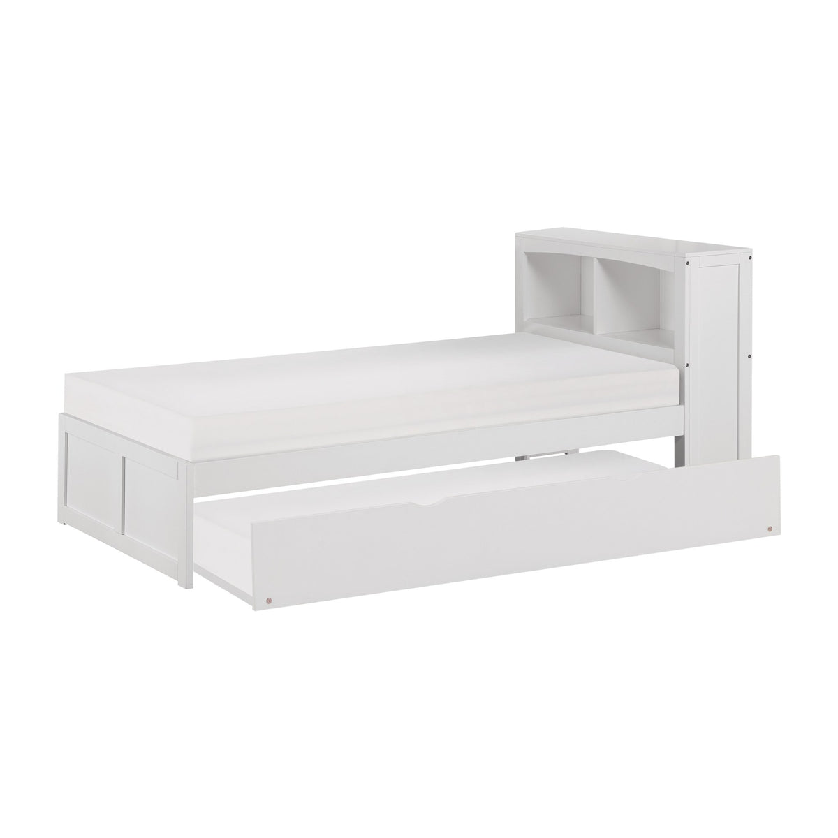 Galen Twin Bookcase Platform Bed with Twin Trundle