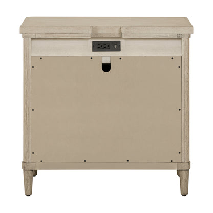 Rochelle Park Nightstand w/ Charging Station