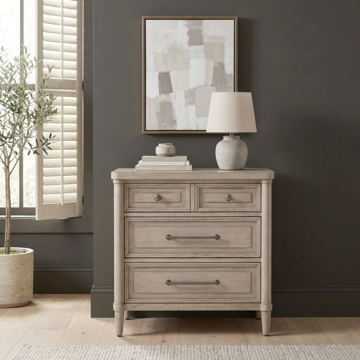 Rochelle Park Nightstand w/ Charging Station