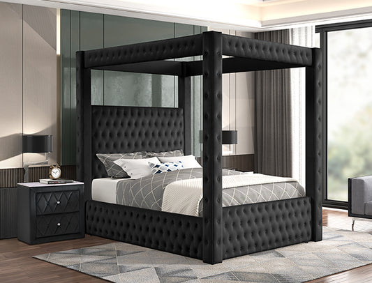 Annabelle Canopy Bed Black (5114BK)