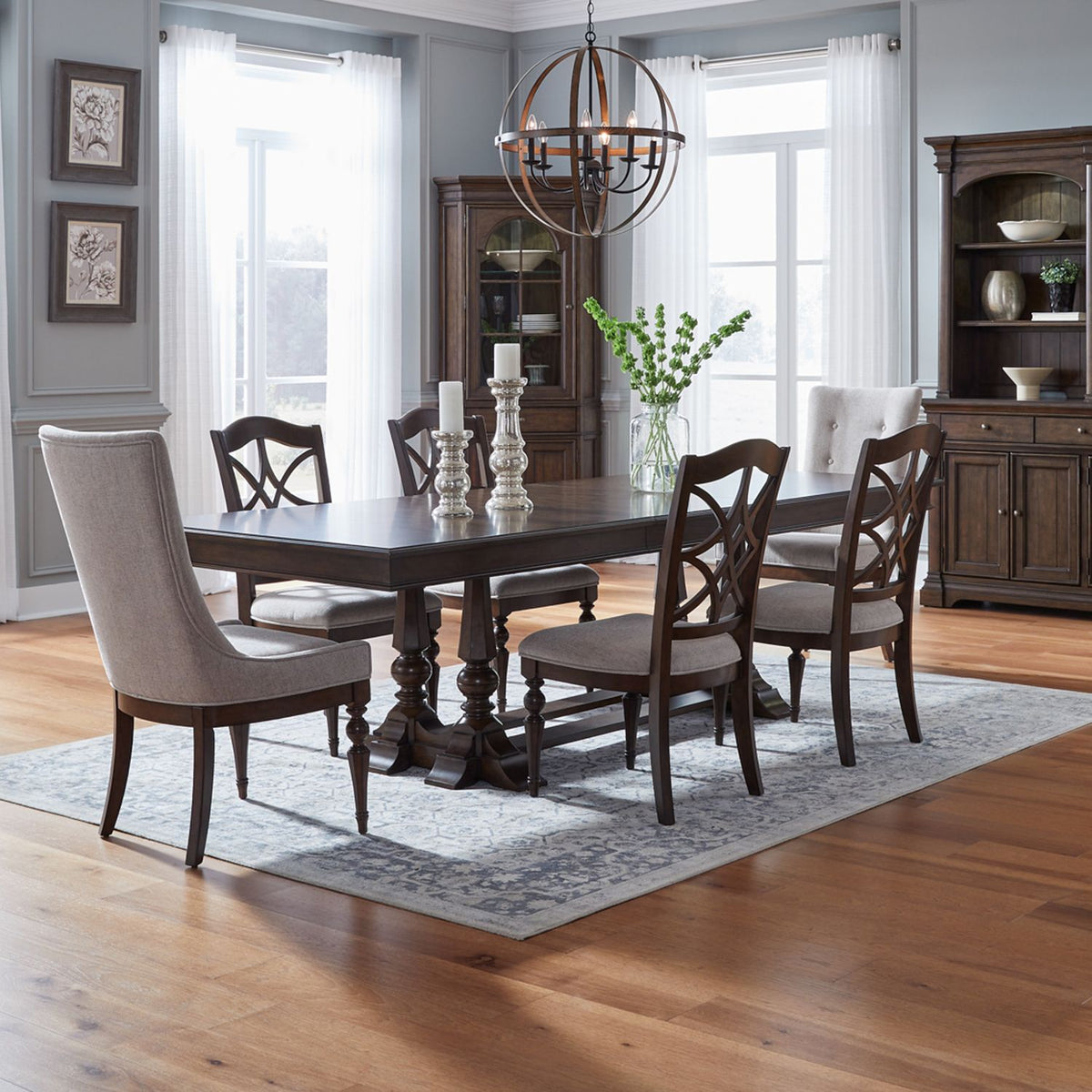 Arden Road 9 Piece Trestle Table Set