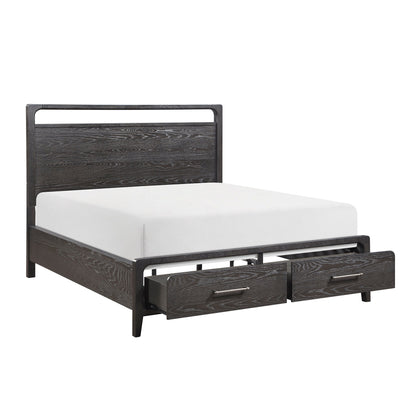 Elowen Queen Platform Bed with Footboard Storage
