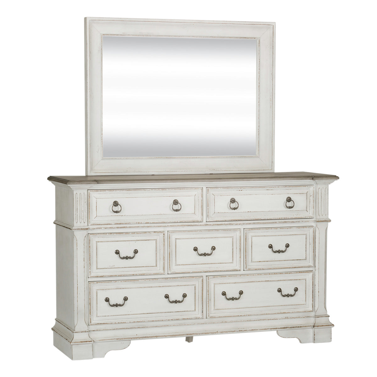 Abbey Park Dresser & Mirror Bedroom Set
