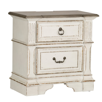 Abbey Park Queen Panel Bed, Dresser & Mirror, Night Stand Bedroom Set