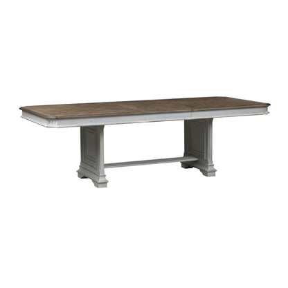 Abbey Park 7 Piece Trestle Table Set