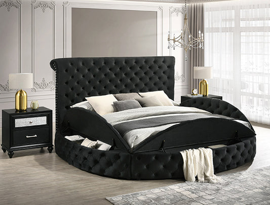 Brigitte Bed Frame Black (5202BK)