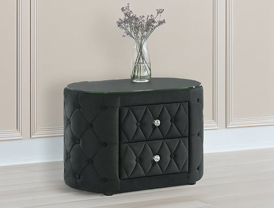 Voltare Night Stand Black (5212BK-2)