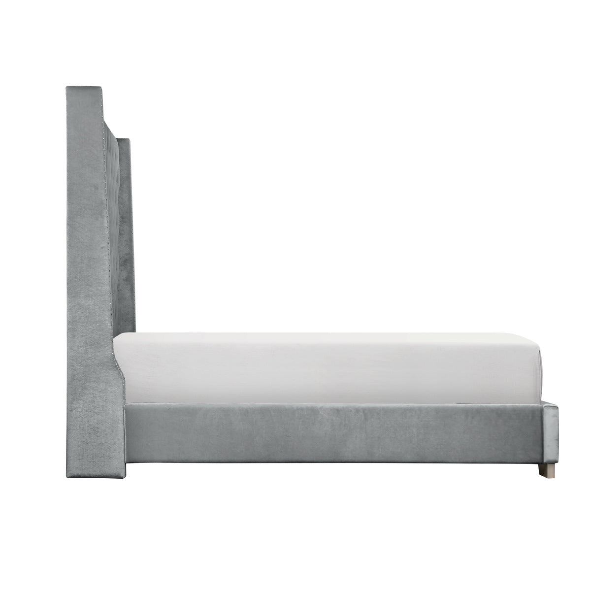 Uphl Velvet Qn Hb, Gray