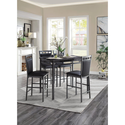 5Pc Cntr Hegt Set, Faux Marble Top