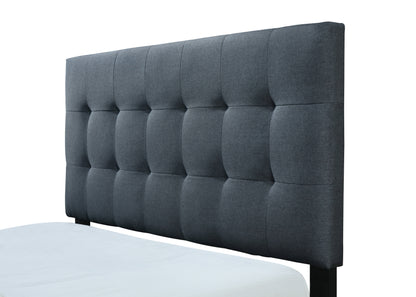 Patrick Queen Bed (Charcoal)