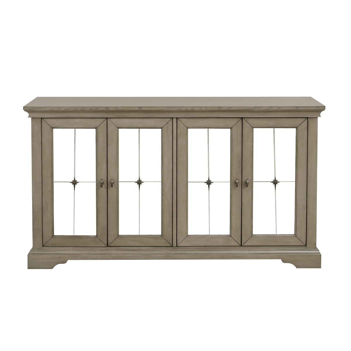 Vermillion Server with Mirrored Door