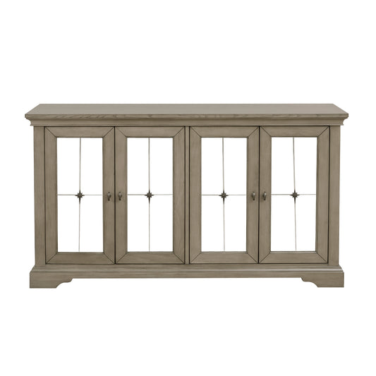 Vermillion Server with Mirrored Door