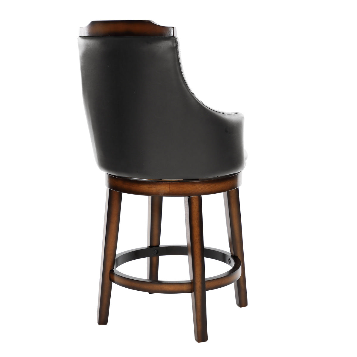 Bayshore Swivel Counter Height Chair - Dark brown