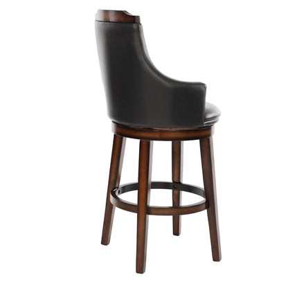 Bayshore Swivel Pub Height Chair - Dark brown