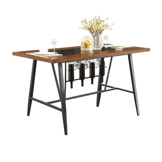 Selbyville Counter Height Table, Glass Insert