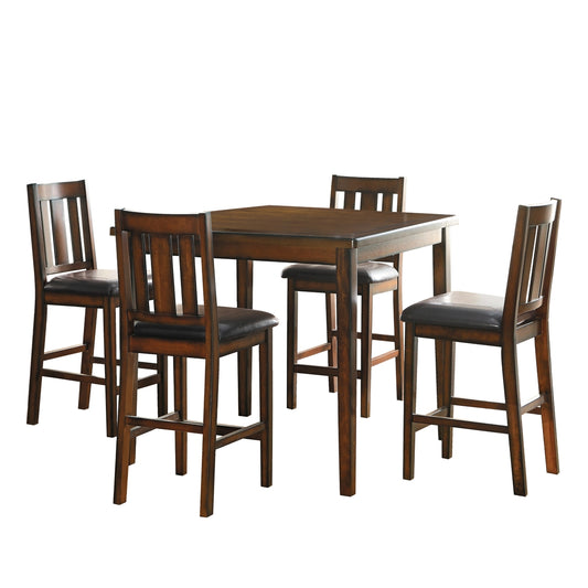 Delmar 5-Piece Pack Counter Height Set - Black
