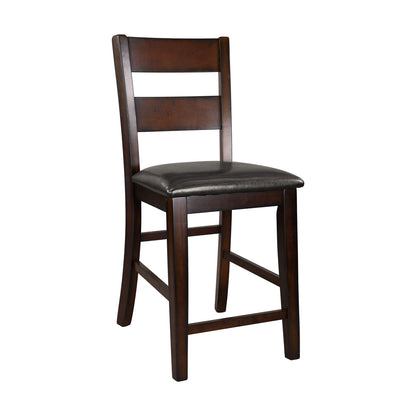 Mantello Counter Height Chair - Dark brown