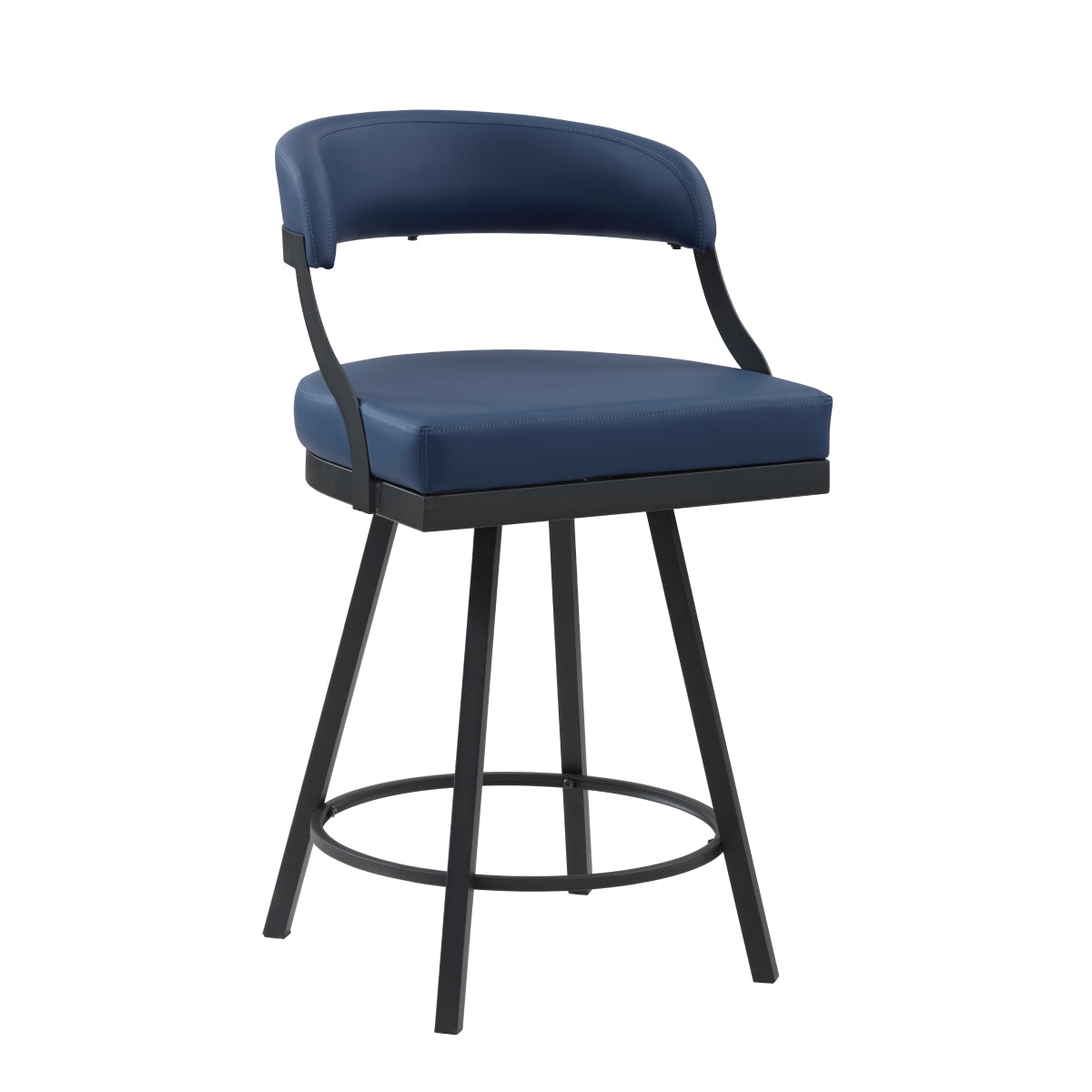 Crowley Swivel Counter Height Chair - Blue